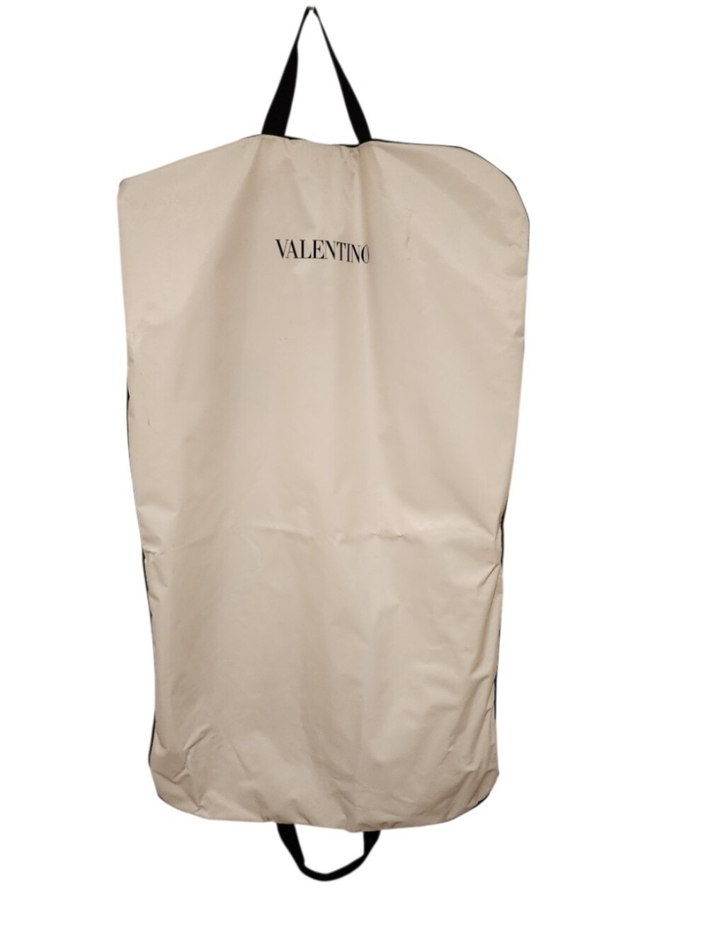 Valentino Beige Garment Bag Travel Suit Cover – Off-White & Black